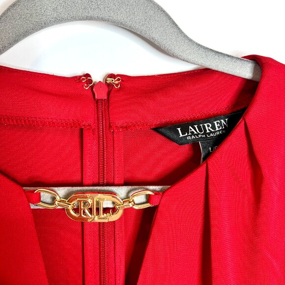 Elegant Red Women's Top - Picture 3 of 5